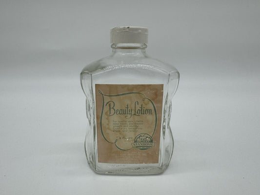 RARE Antique Glass Beauty Lotion Bottle ~ STANLEY HOME PRODUCTS, INC ~ VGT