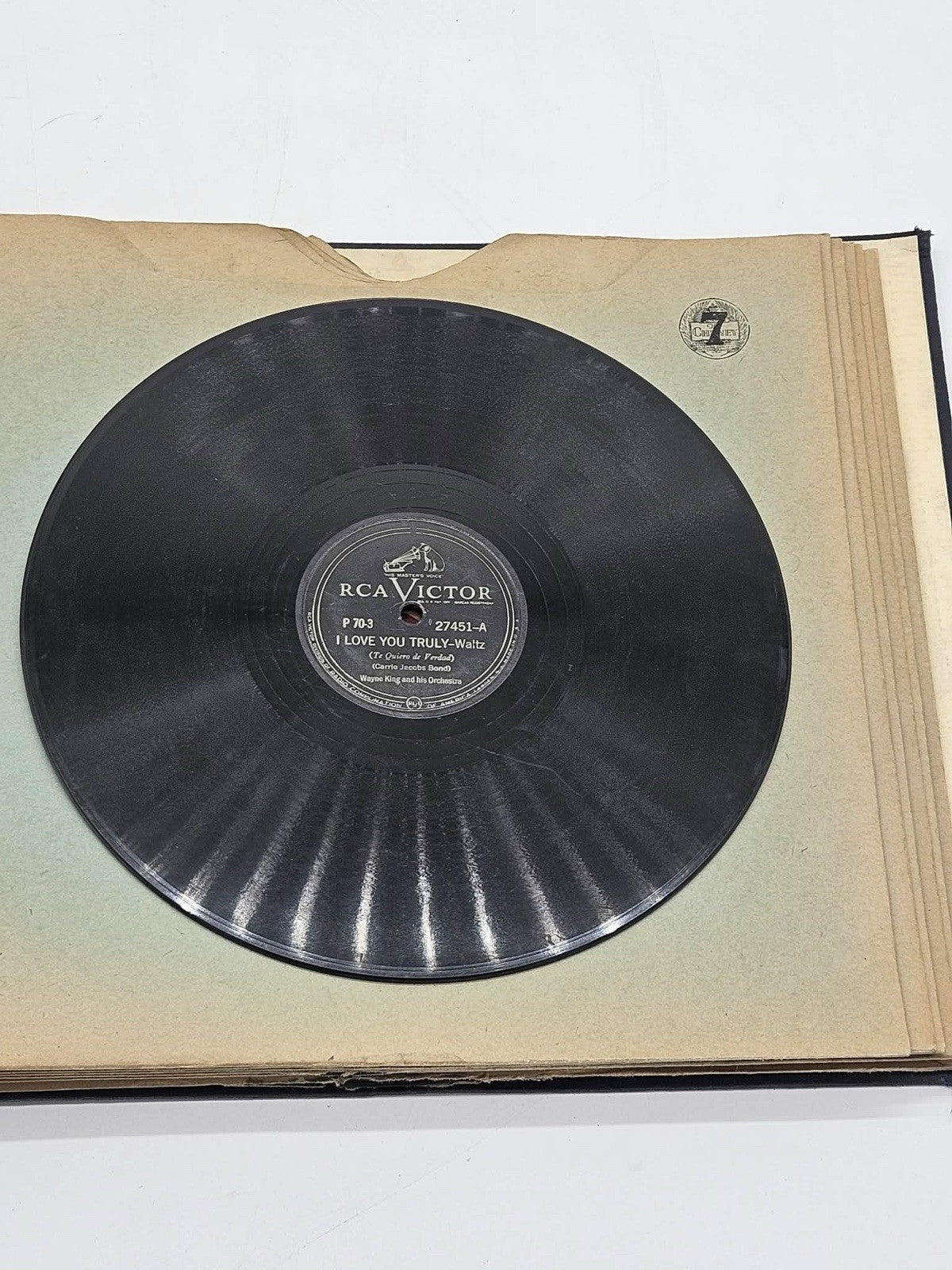 Antique 78 RPM Record Album w Victor Decca Vocalion Pathé Grey Gull & Inserts