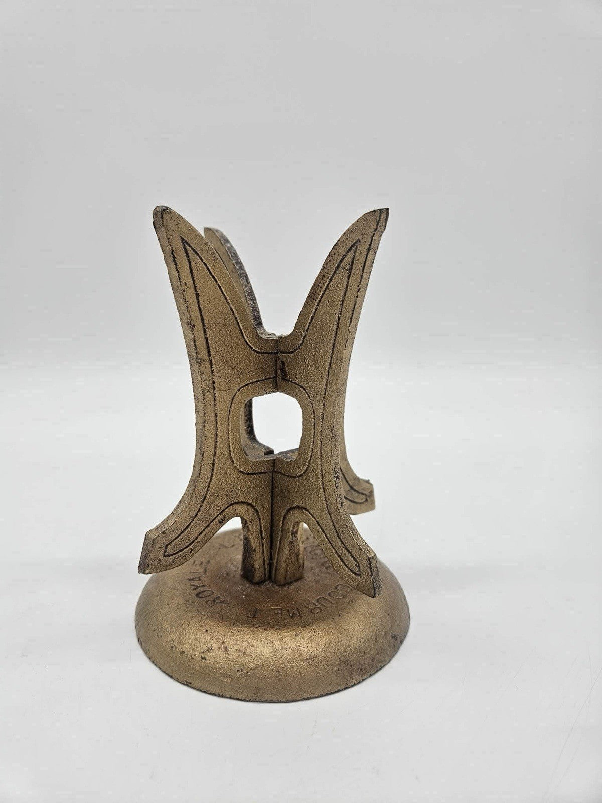 Vintage Gourmet Royale Ltd. Cast Iron Candle Holder For Candles Up To 3-1/4” Dia