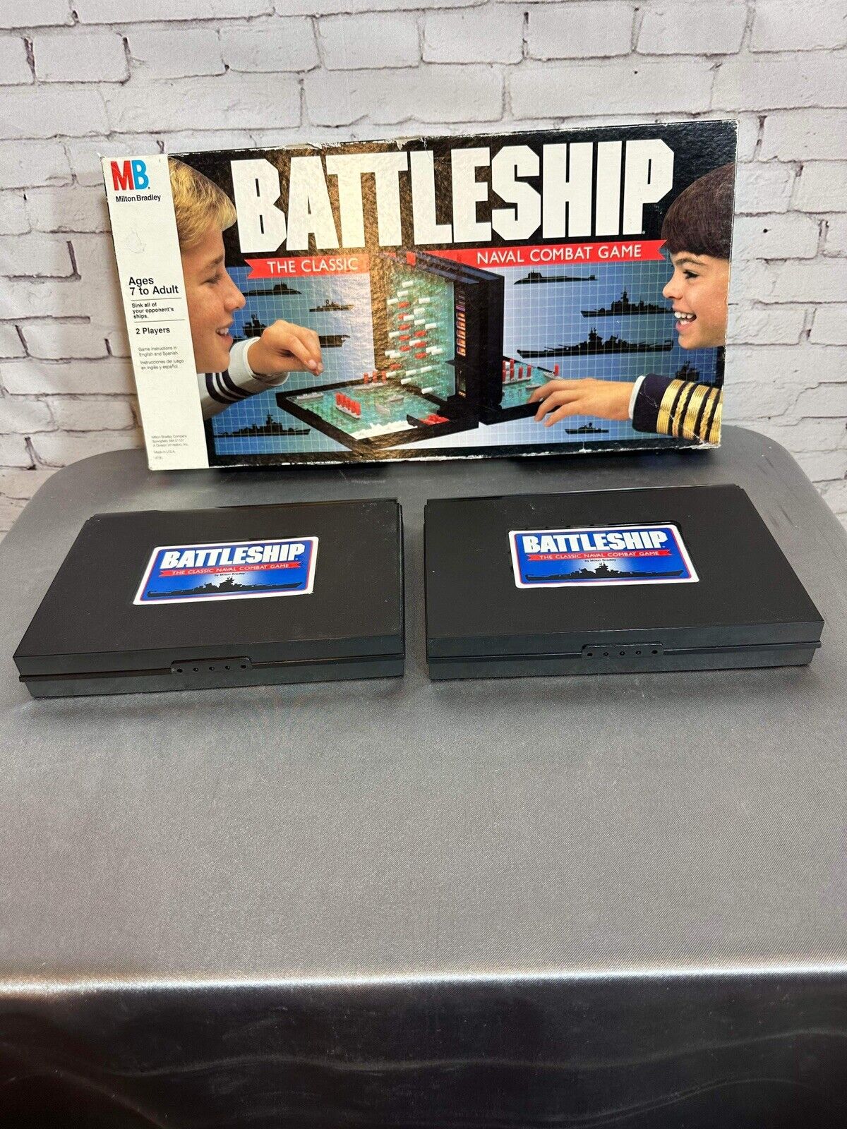 VINTAGE Battleship COMPLETE Milton Bradley 1990 90s War Classic Board Game MB
