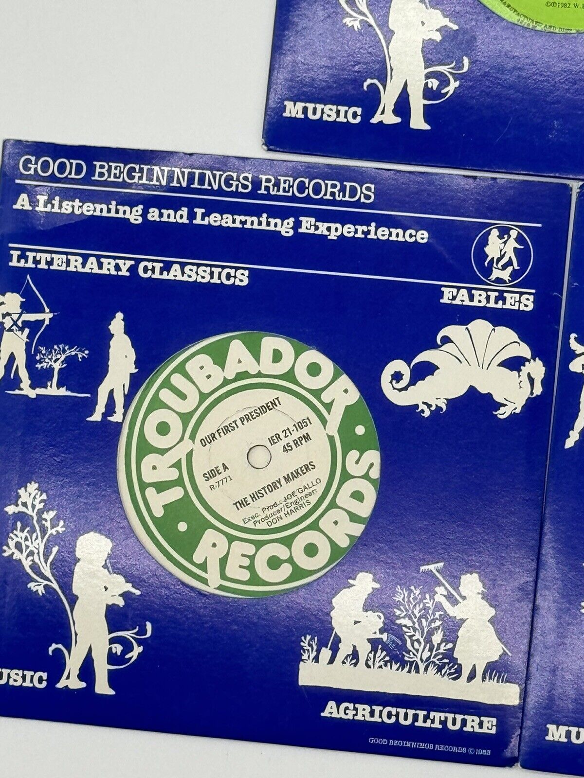 Lot of 5 VTG Good Beginnings Listening & Learning Literacy Classic Story Vinyls