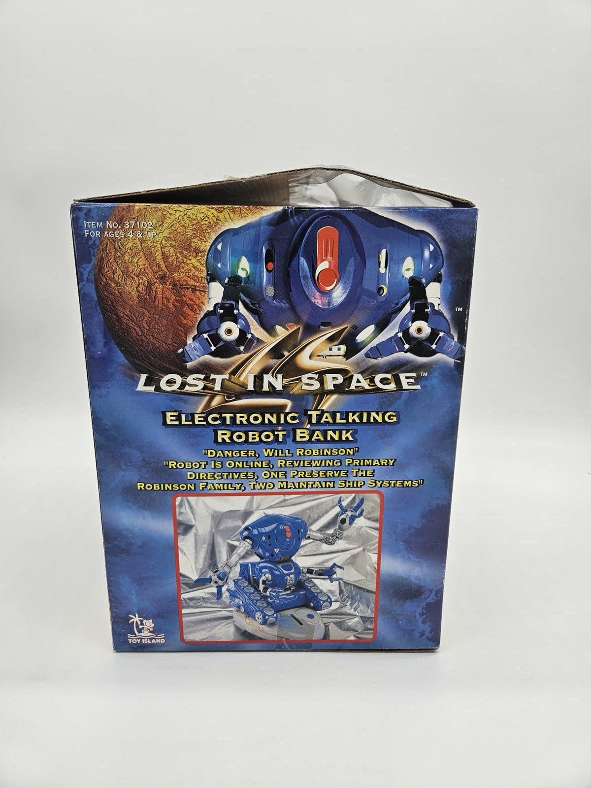 TOY ISLAND - LOST IN SPACE -  ELECTRONIC TALKING ROBOT BANK 1997 NOS