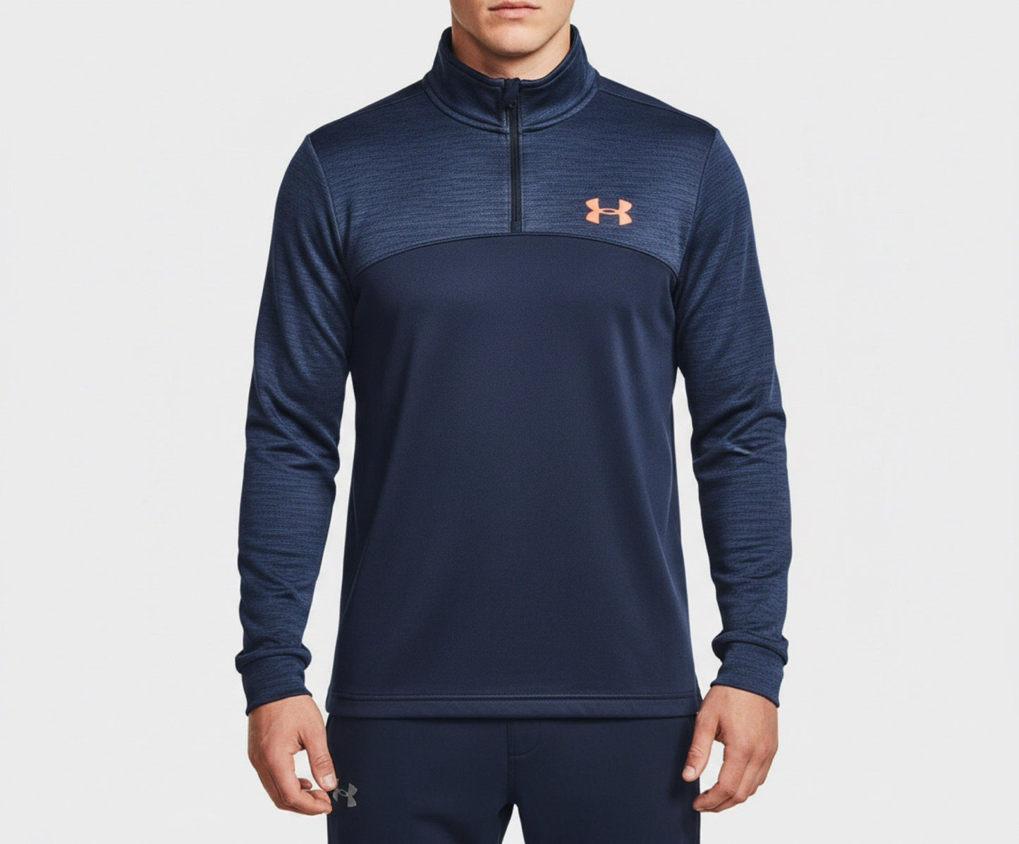 Under Armour Men’s Navy Blue Quarter Zip Pullover – Size M