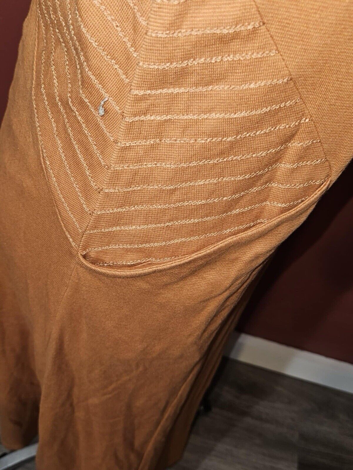 Soft Surrounding Rust Maxi Dress Side Buttons Size Medium