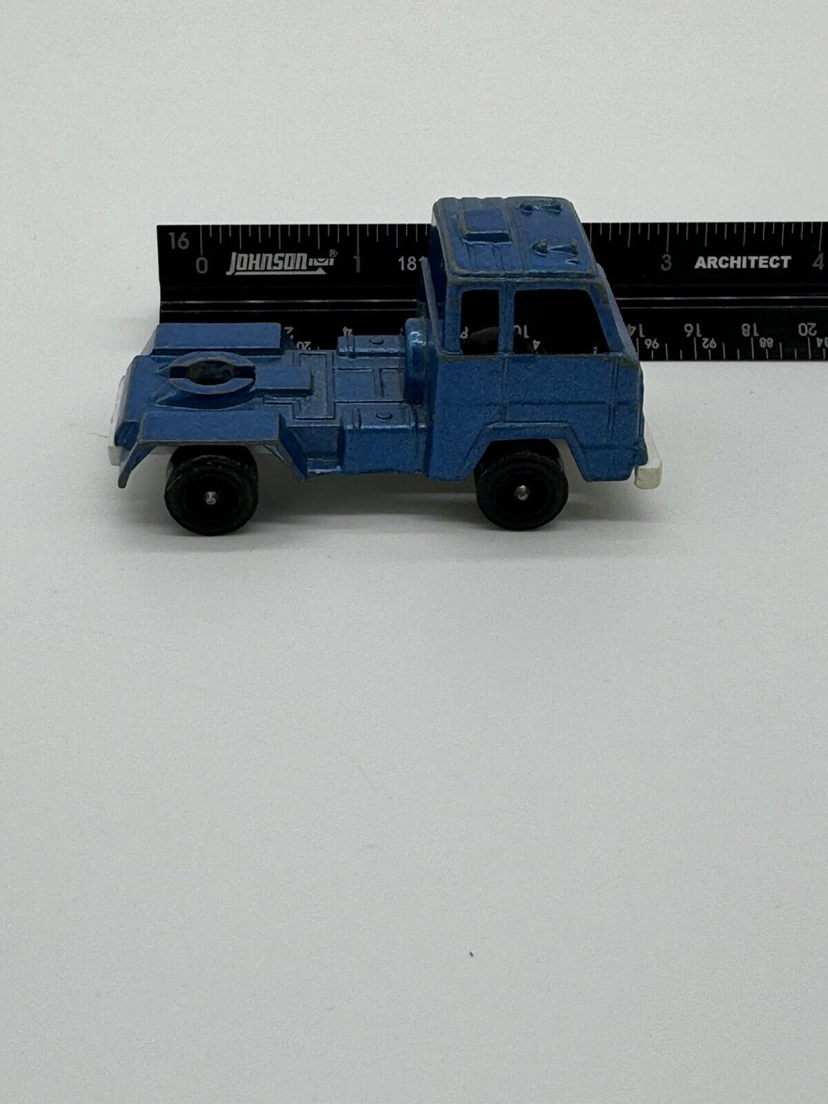 Vintage Diecast 1970 Tootsie Toy Semi Truck Cab Blue Paint Wear