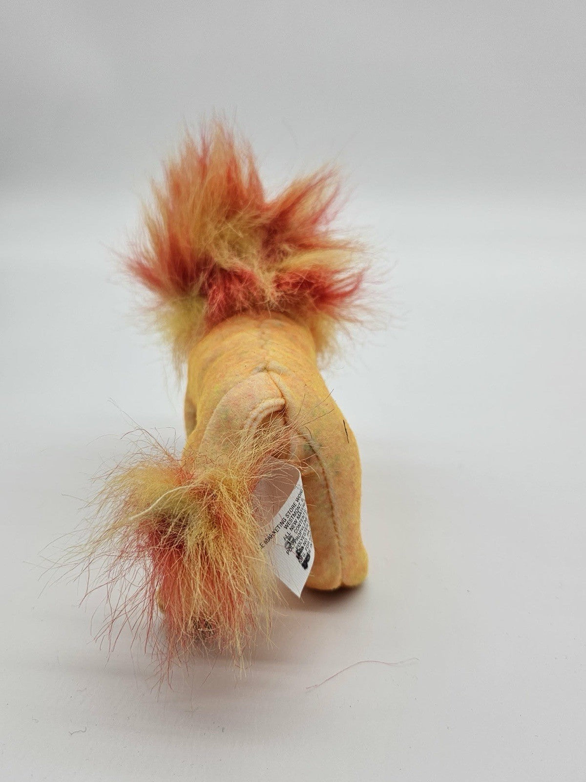 Ty 2000 Beanie Baby Bushy Lion Orange Yellow
