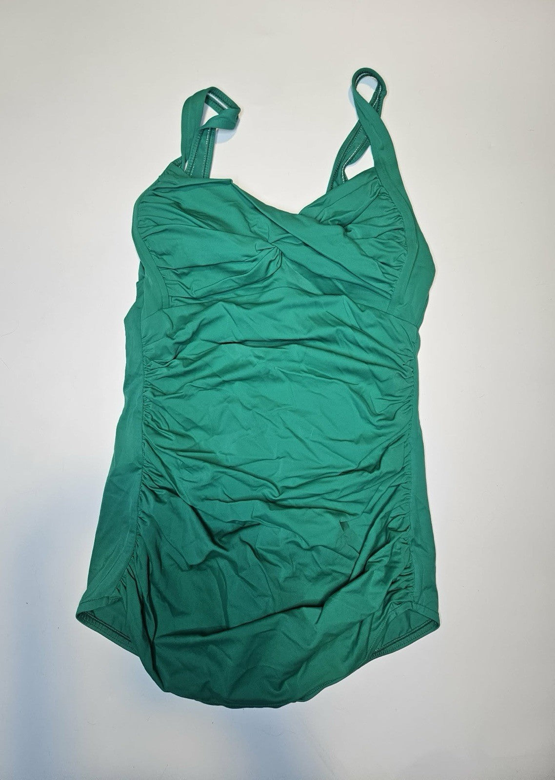 Catalina Suddenly Slim Green One-Piece Swimsuit Tummy Control Size M (8–10)