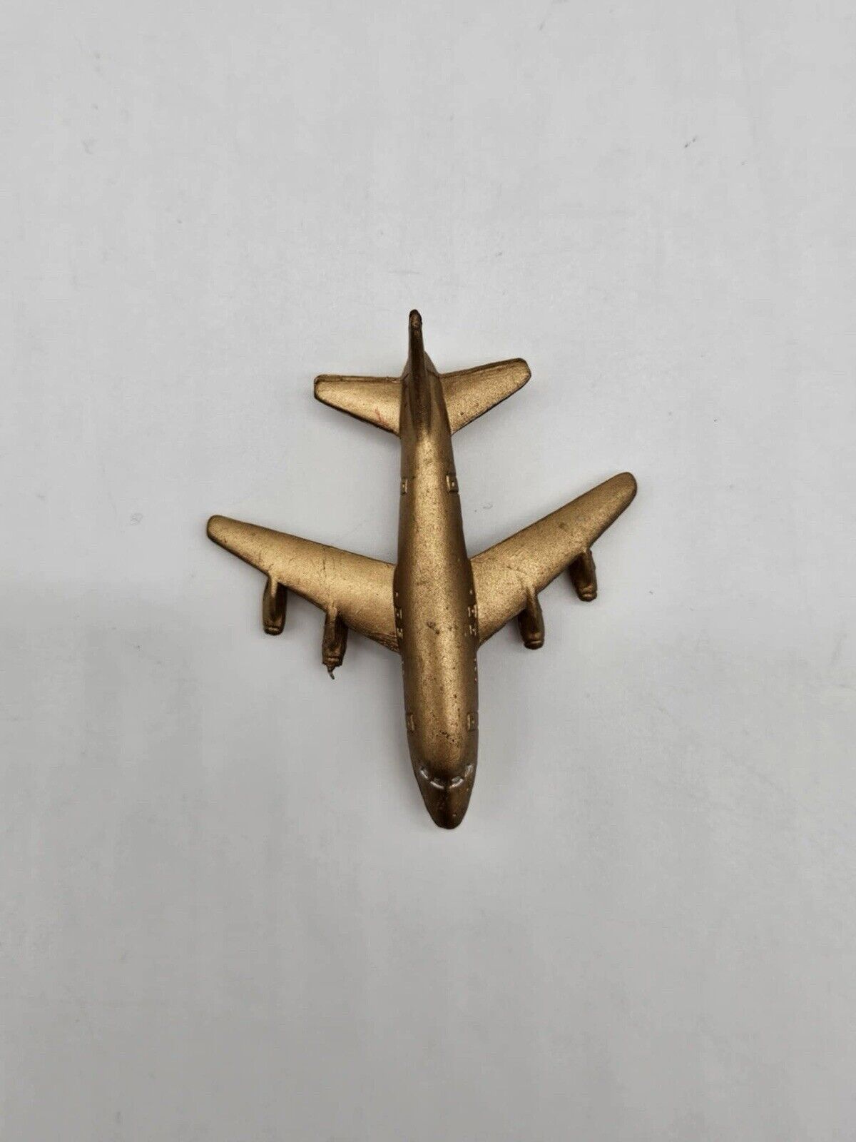 Small Golden Airplane Pendant ~ Vintage