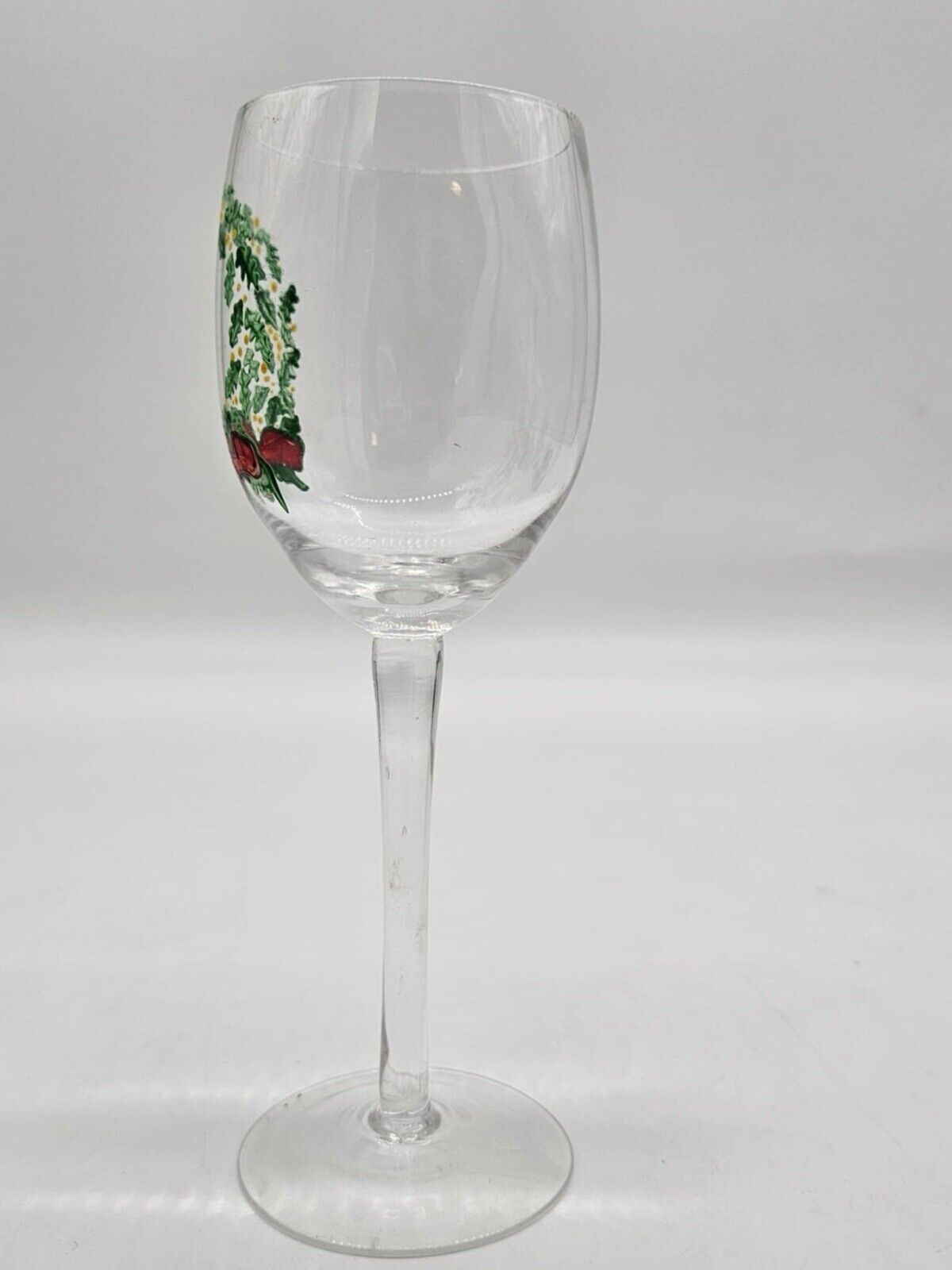 Vintage New Handpainted Christmas Napa Country Wine Glasses Libbey USA