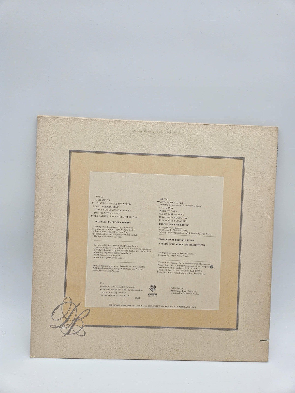 Debby Boone ‎- Midstream - Original 1978 LP Record Album Vinyl - California