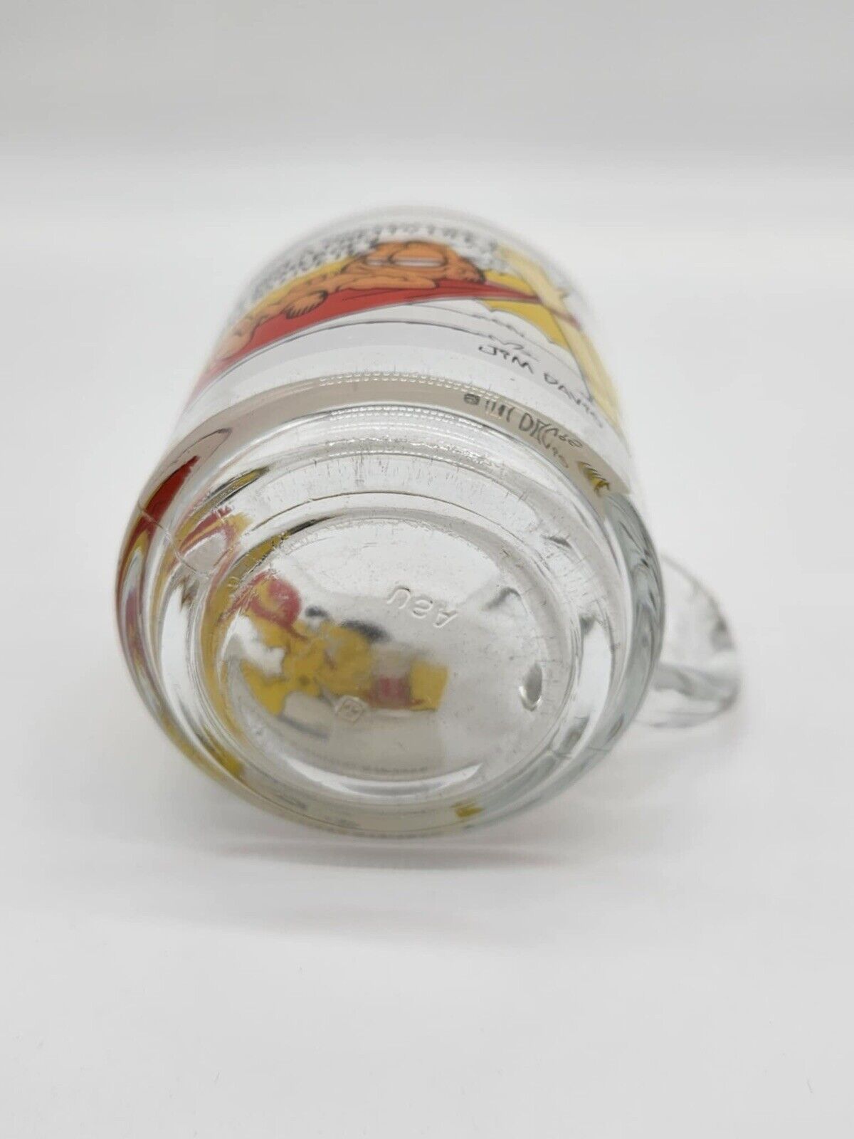 Set of 5 Vintage 1978 McDonald's Garfield Clear Comic Cups Mugs RARE