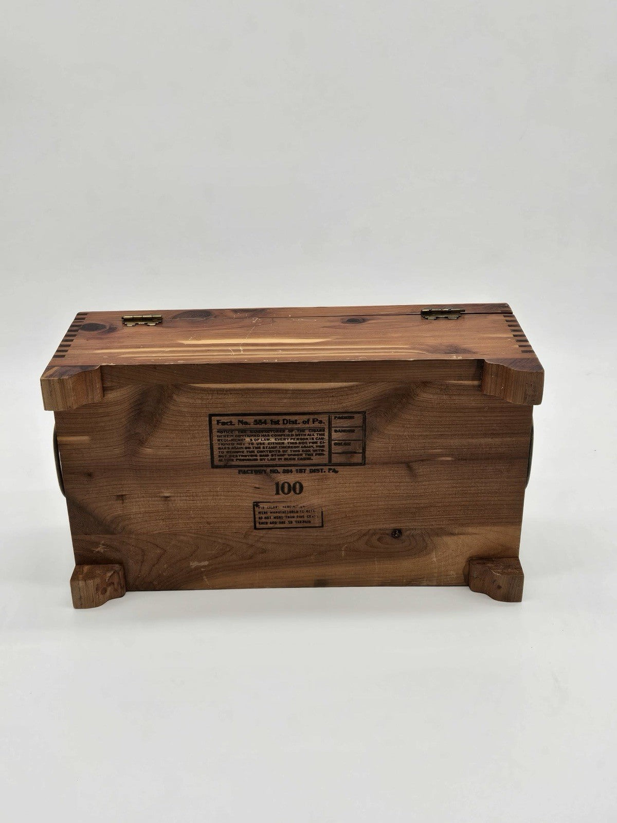 Vintage Cedar Jewelry Box  Trinket Dresser J C Penney's Co. 10' x 6" x 4.5"