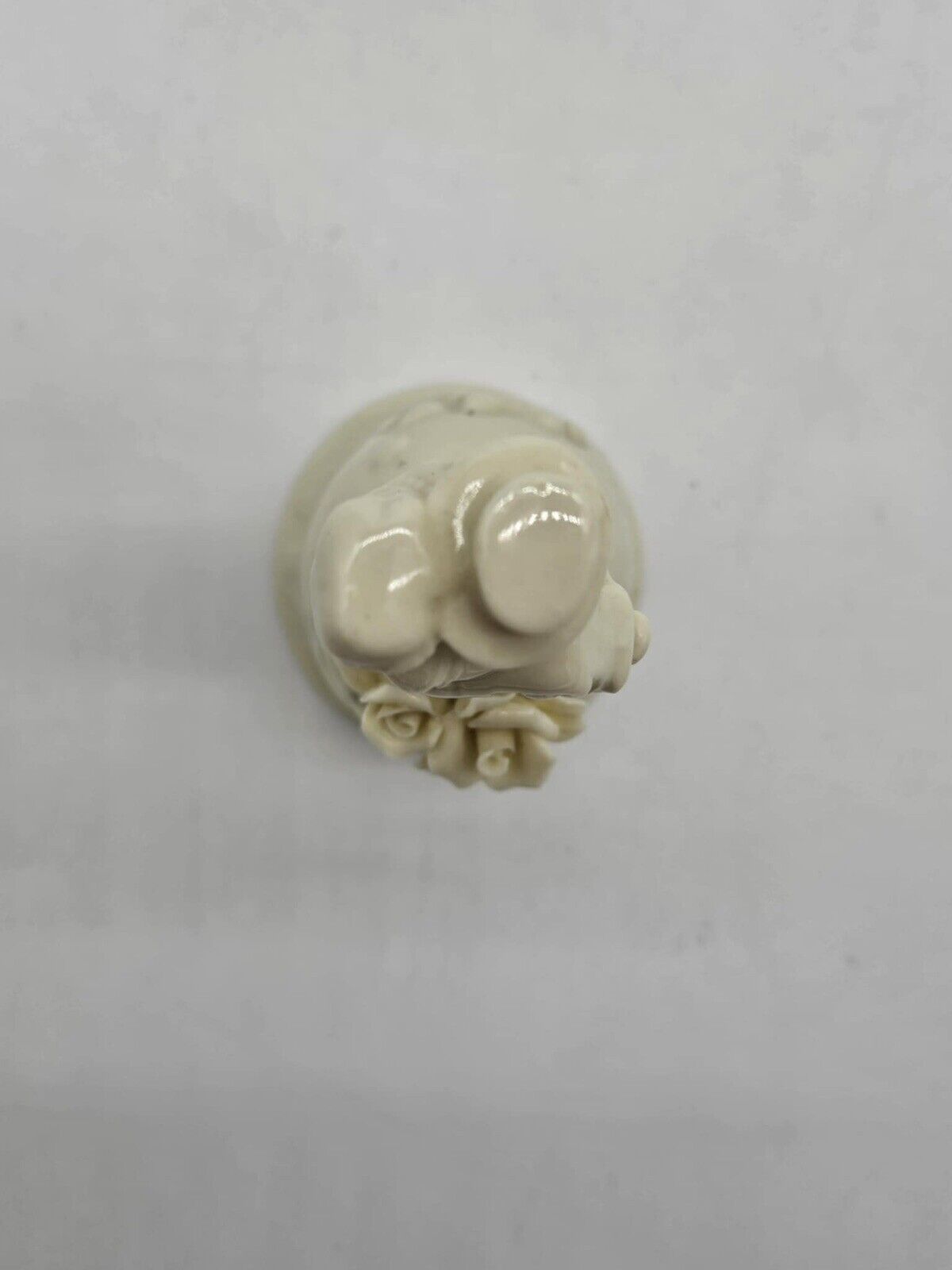 Vintage Bride and Groom Wedding Cake Topper Bell Porcelain Bisque 6”