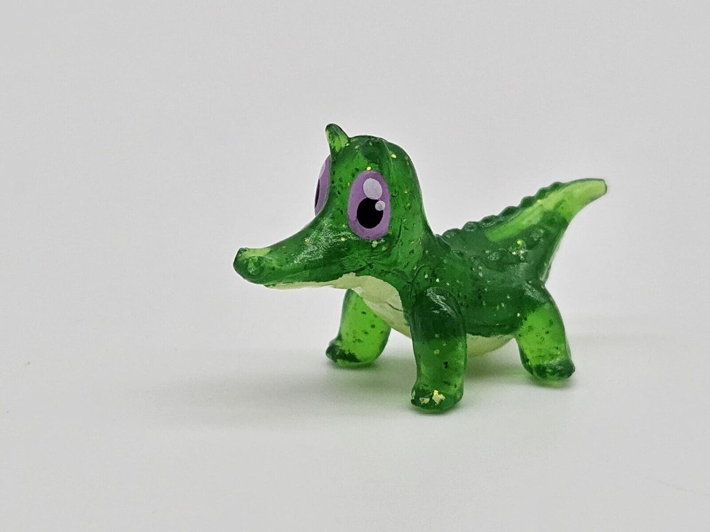 My Little Pony Pinkie Pie Seapony GLITTER Pet Figure Crocodile Alligator
