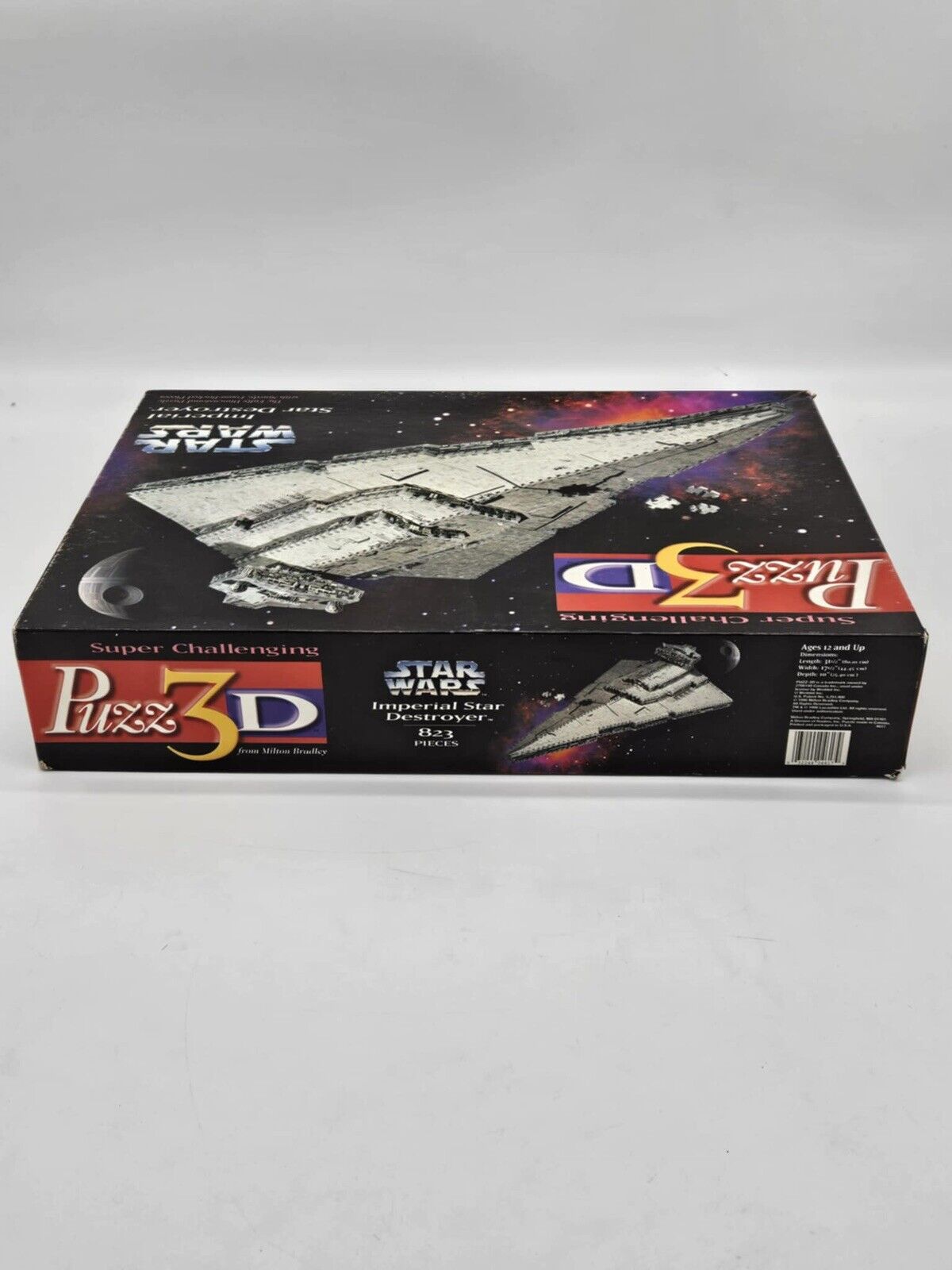Puzz-3D Star Wars Imperial Star Destroyer 3D Puzzle 823 PCs 1996 Milton Bradley