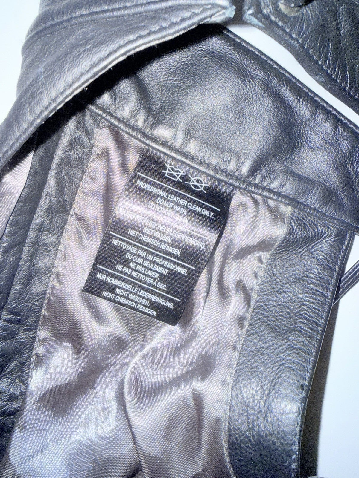 Harley-Davidson Women’s Black Leather Motorcycle Chaps ~ Sz XS