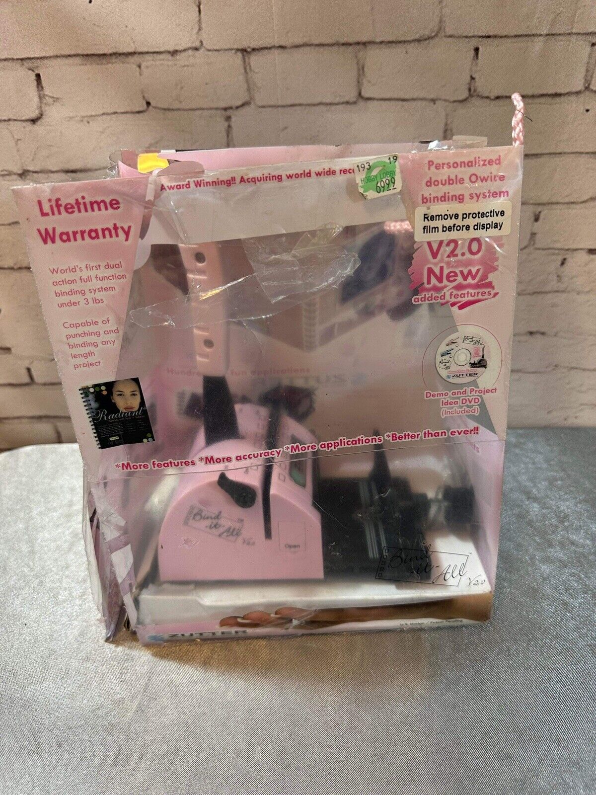 Zutter Bind It All Binding System 2.0 Pink Coil Wire Crafts Scrapbooking Writing