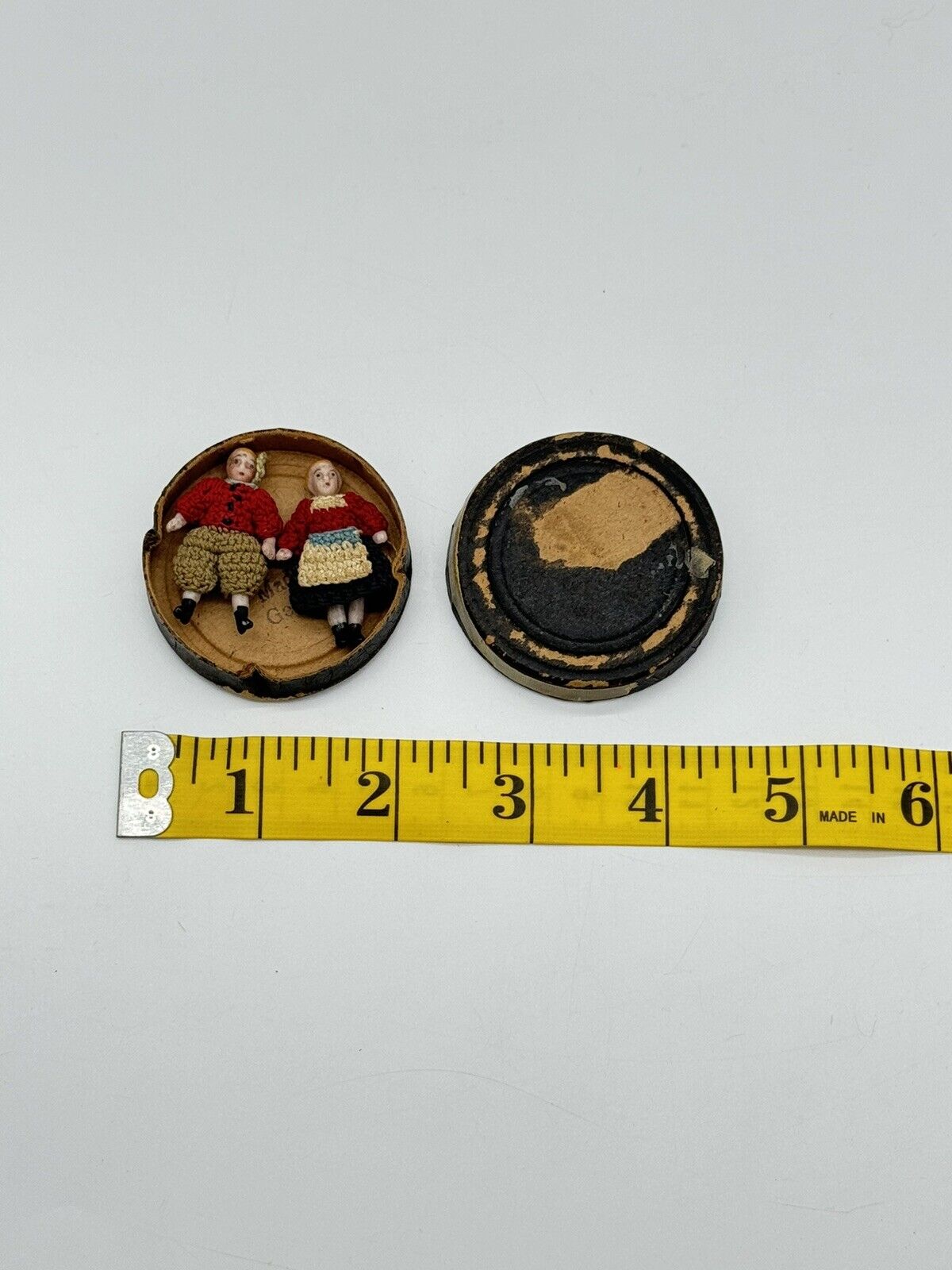 Tiny German Bisque Dolls in Original Costumes & Presentation