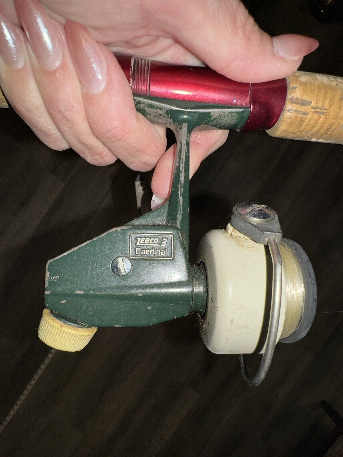 Vintage Garcia Conolon B501-a Fishing Rod W/ Zebco Cardinal 3 Spinning Reel