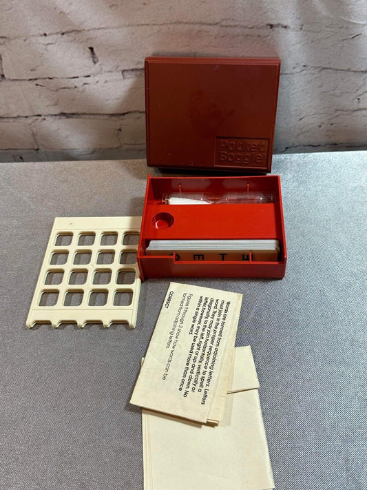 Pocket Boggle Game ~ Great for Travel, Car, Plane, Camping 1980s Parker Brothers
