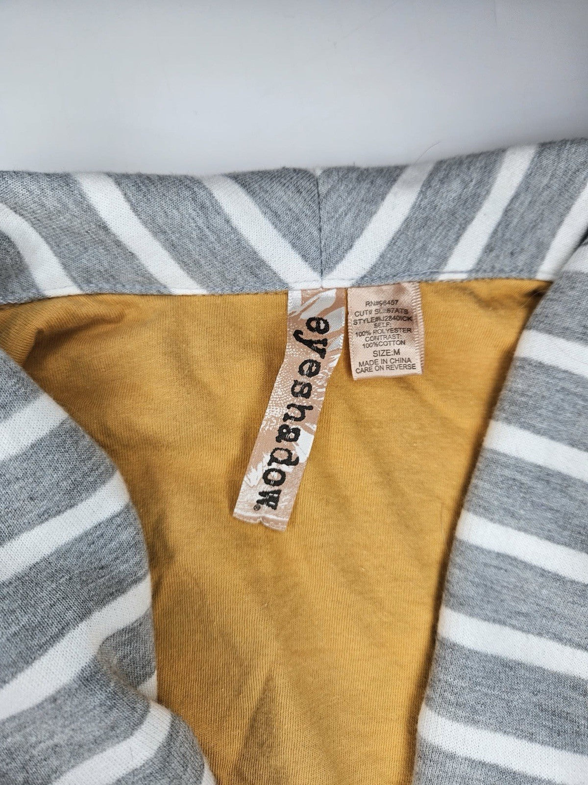Aéropostale Women’s Gray White Striped Blazer Jacket Size M