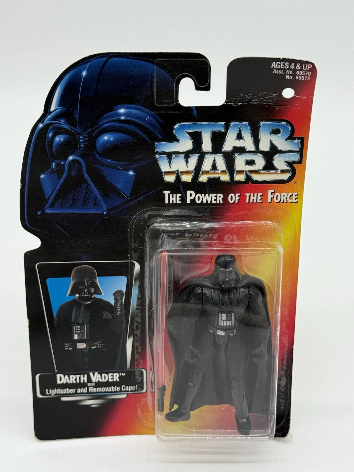 Star Wars Power of The Force Toy Figure - Darth Vader Long Saber New 1995 Kenner