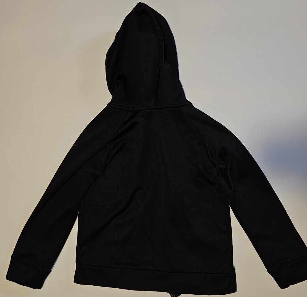 NIKE DRI-FIT Big Kids' (Boys Size S) Black Graphic Full-Zip Training Hoodie