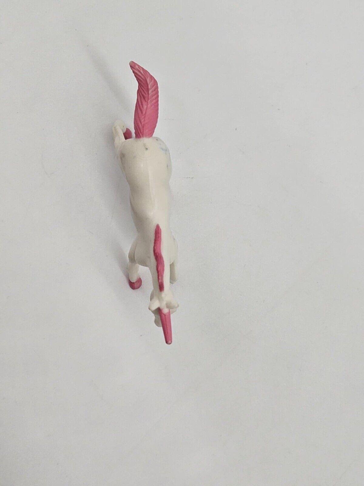 Unicorn Mythical Horse Figure Horn Fantasy Toy Fun Express White Pink Vtg