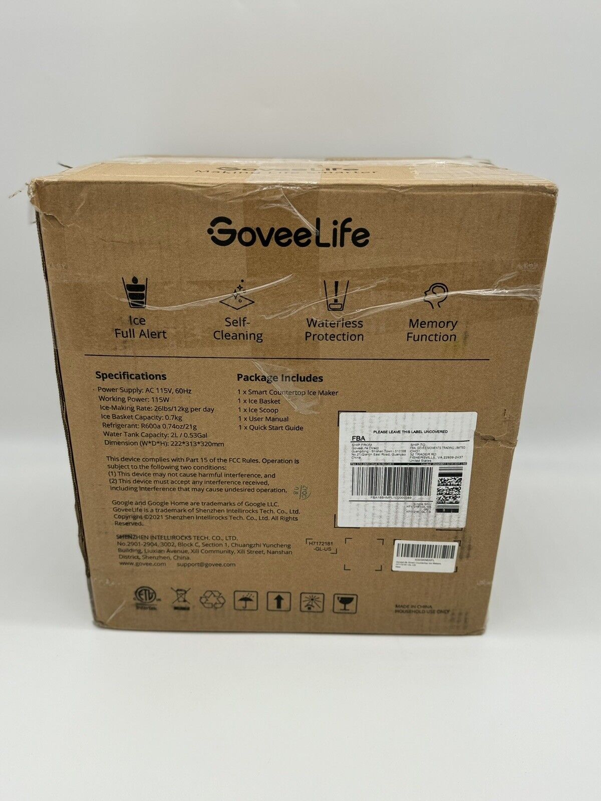 GOVEE LIFE H7172 Smart Countertop Ice Maker