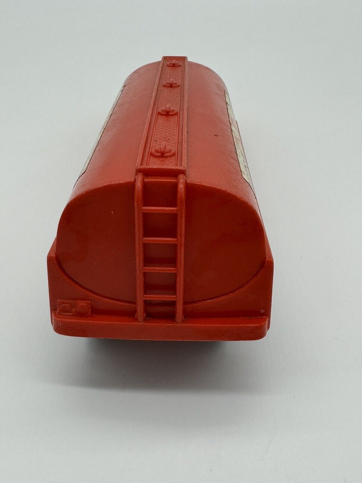 Vintage Hubley Kiddie Toy Tiny Town Motor Oil & Gasoline Tanker 1950's Red 005