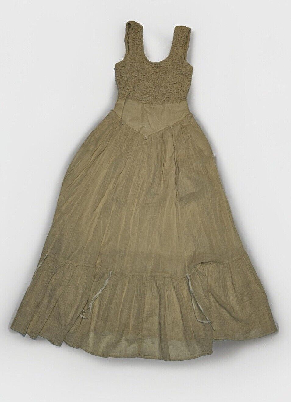 Free People Bluebell Solid Cream Maxi Dress ~ Sz XS