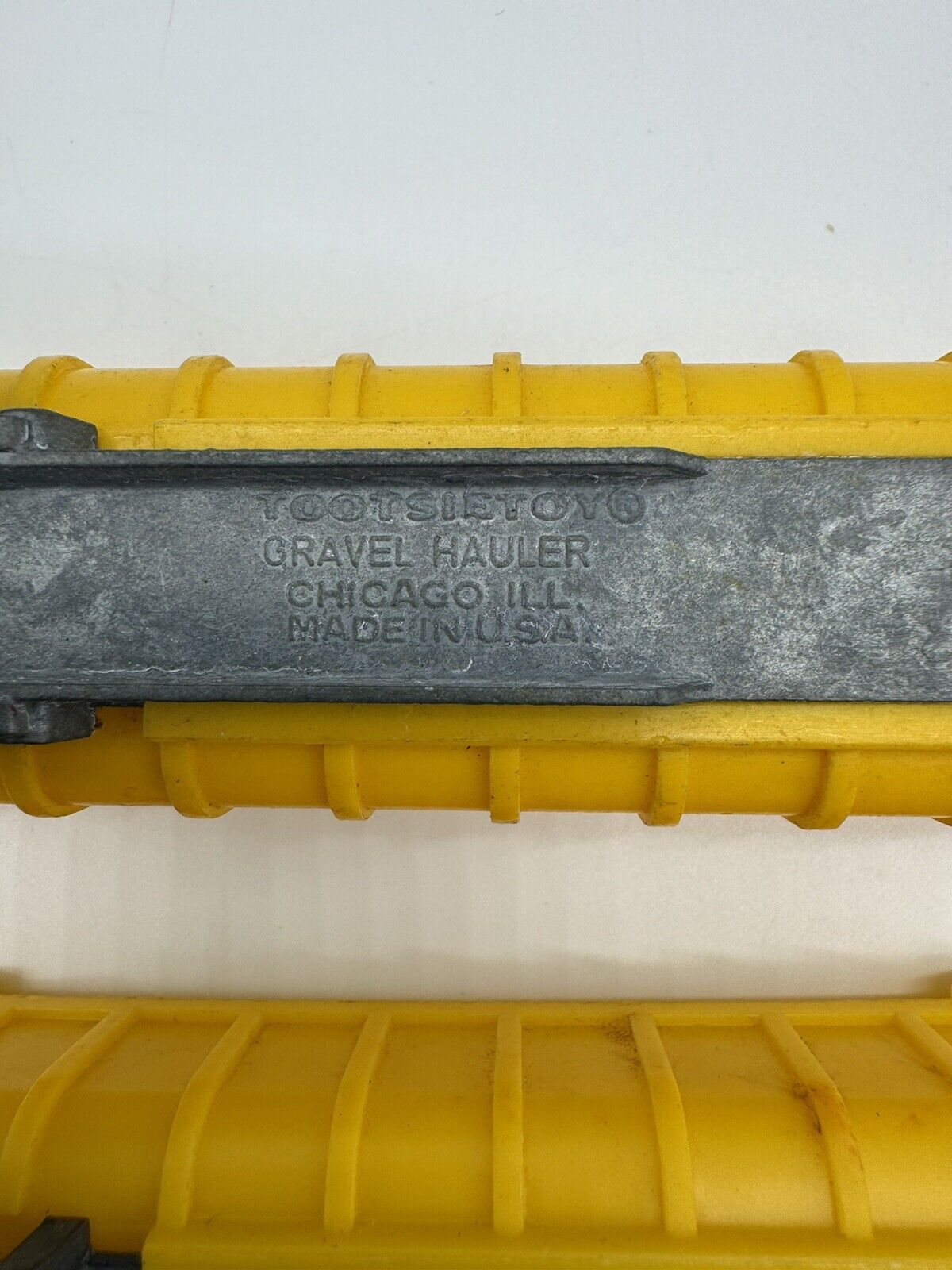 Lot of 2 Tootsie Toy Yellow Semi Trailers