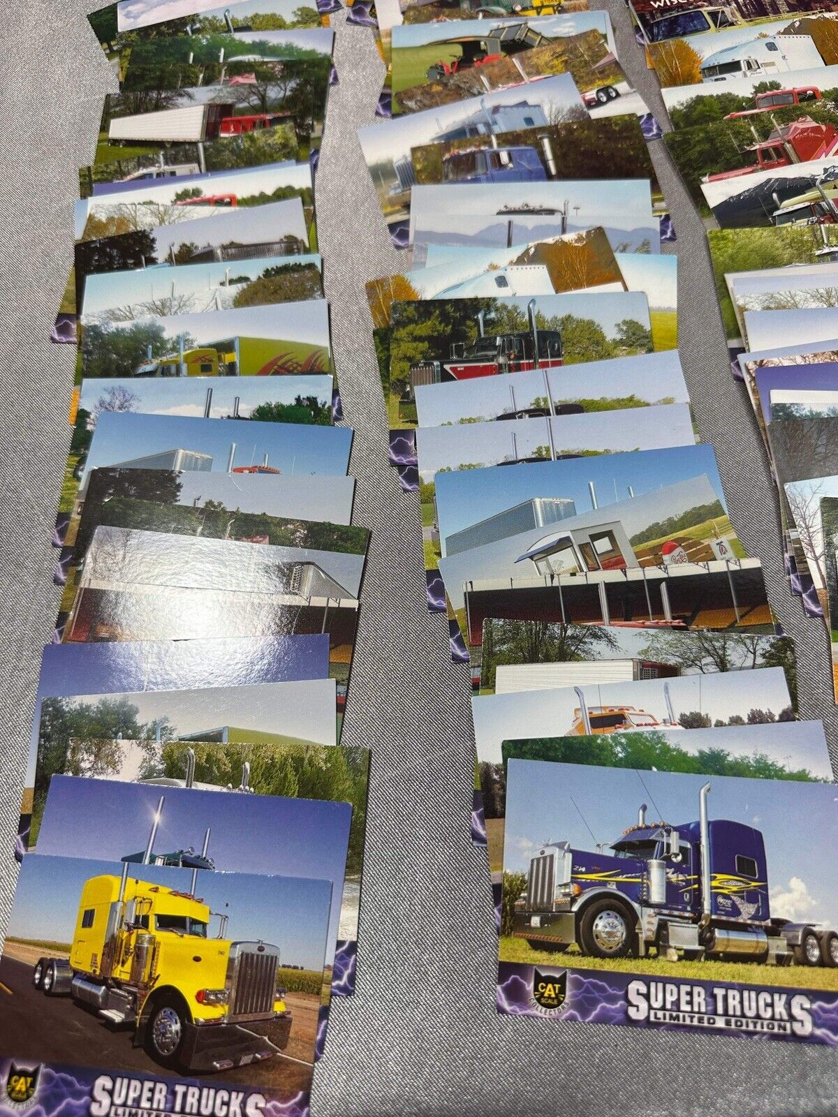 CAT Scale Collectors Cards - Super Trucks Limited Edition - Lot of 100 Total QCC