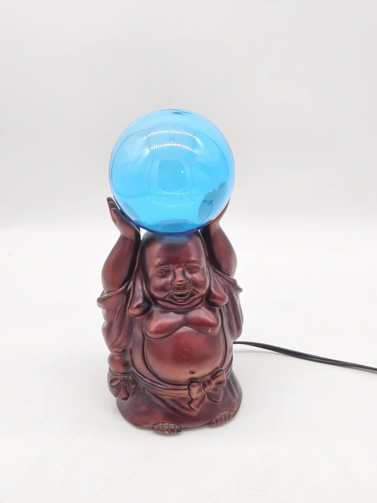 LumiSource Buddha Electra Lamp Tesla Plasma Globe Table Light Spencers Gifts NOS