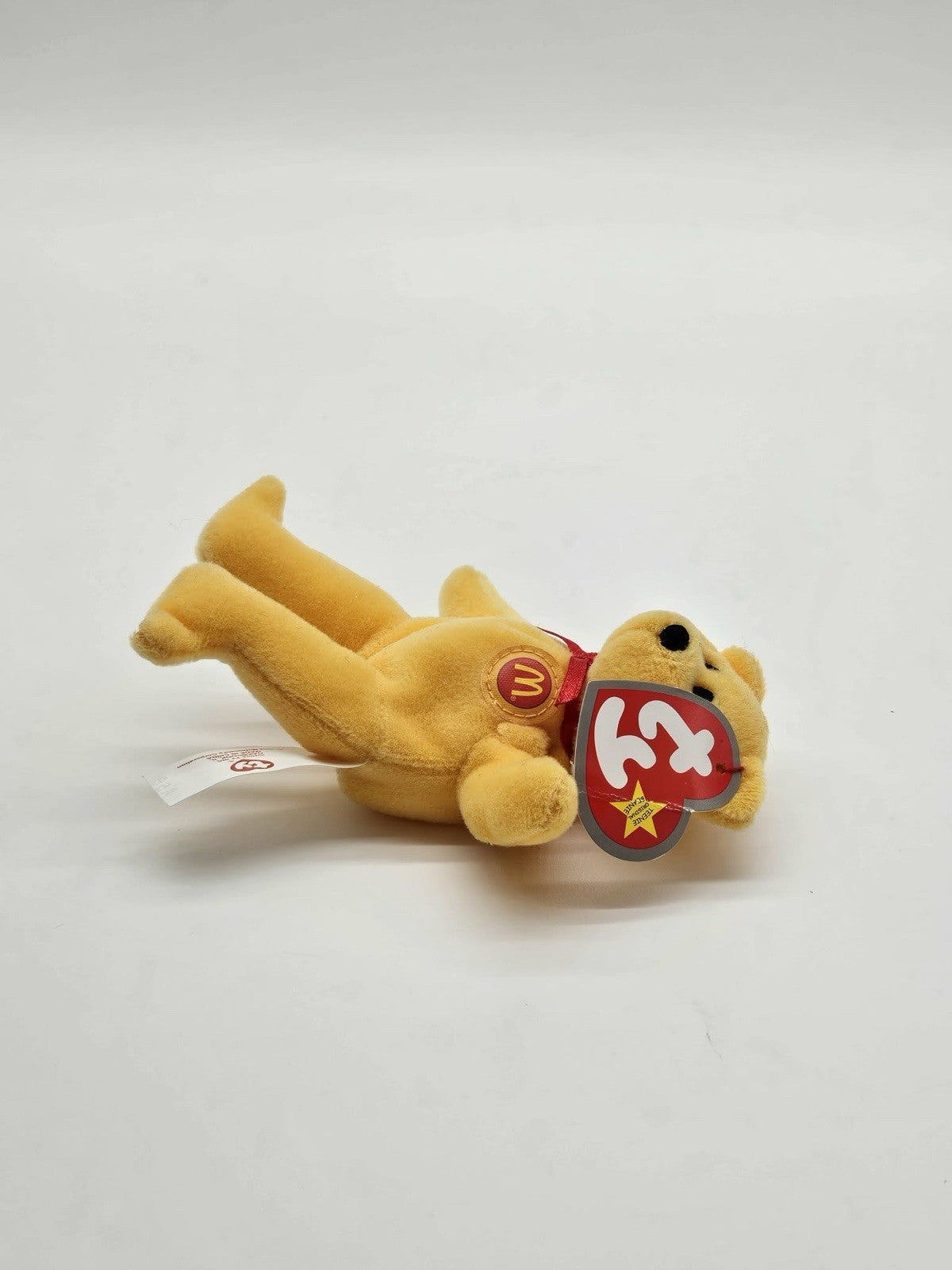 Ty Beanie Baby Golden Arches the Bear Yellow Stuffed Animal Plush Kids Toys
