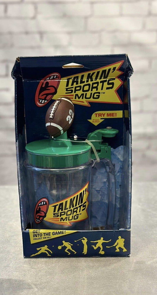 Football Sports Fun Plastic Mug Sound Talking Beer Mug
