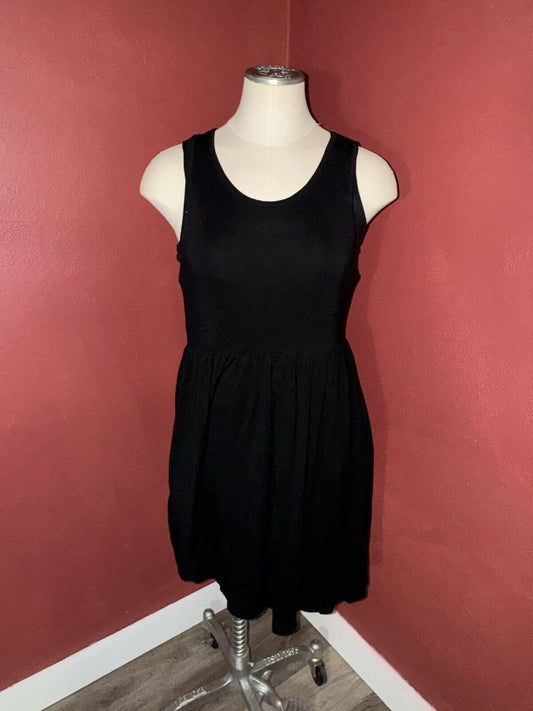Vepku! Women's Sleeveless Tank Dress w/Pockets Size S - Black