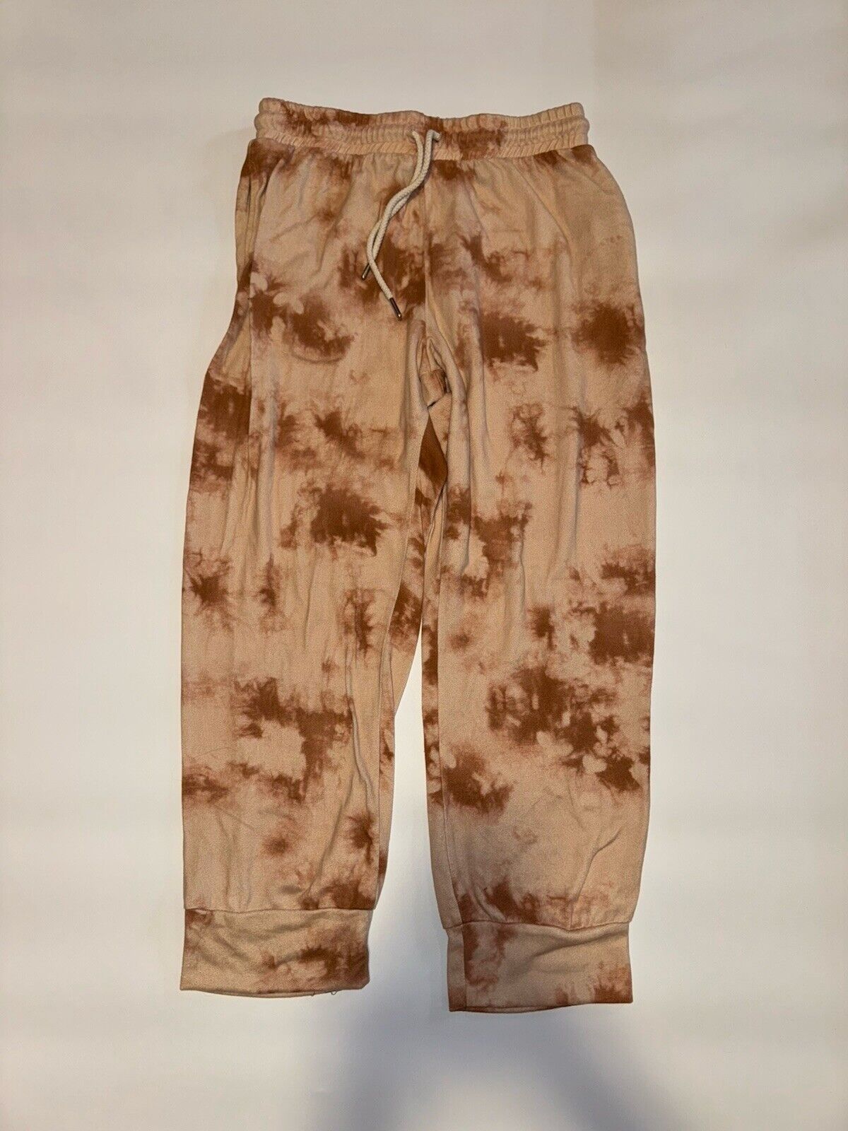 Gilli Sweatpants Joggers Women Sz M Pink Tie-Dye Pull On Garter Bottoms Lounge