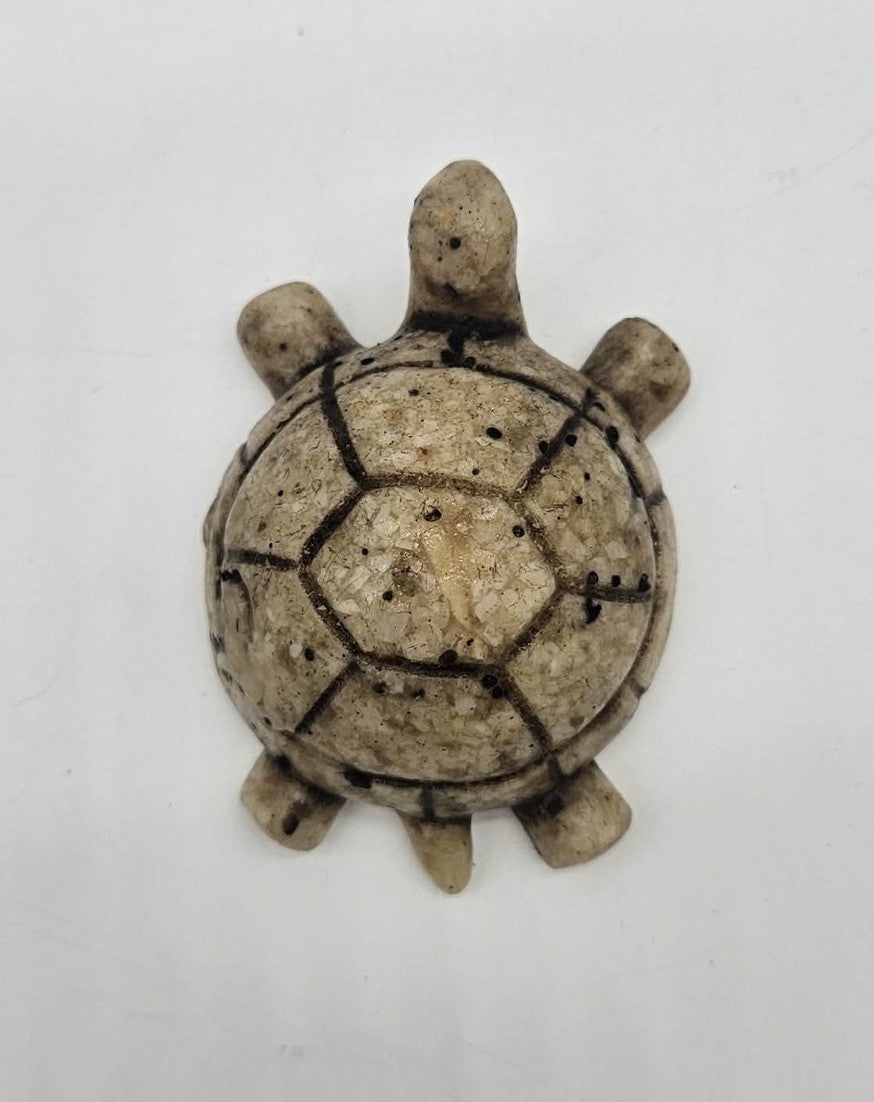 Vintage Hand Carved Soapstone Turtle Figurine Sculpture