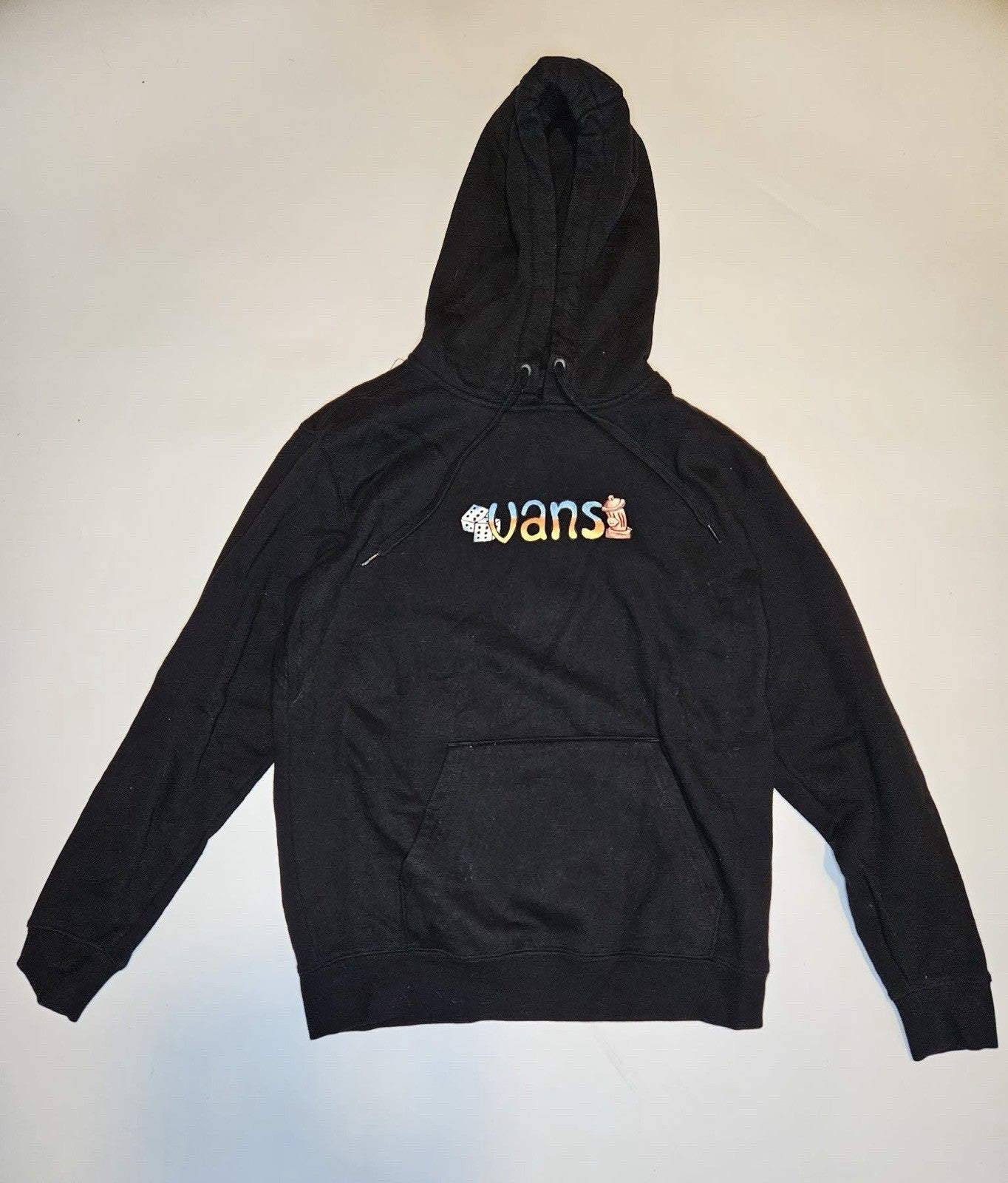 Vans X Crayola Fleece Pullover Hoodie 'Black' Sz SMALL ~ Limited Edition
