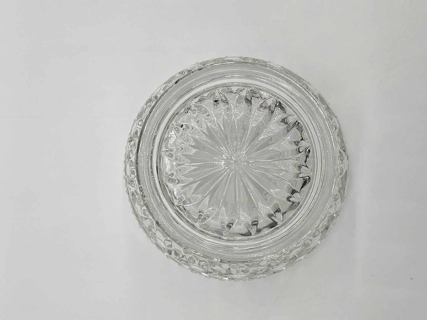 Vintage Pressed Glass Footed Bowl