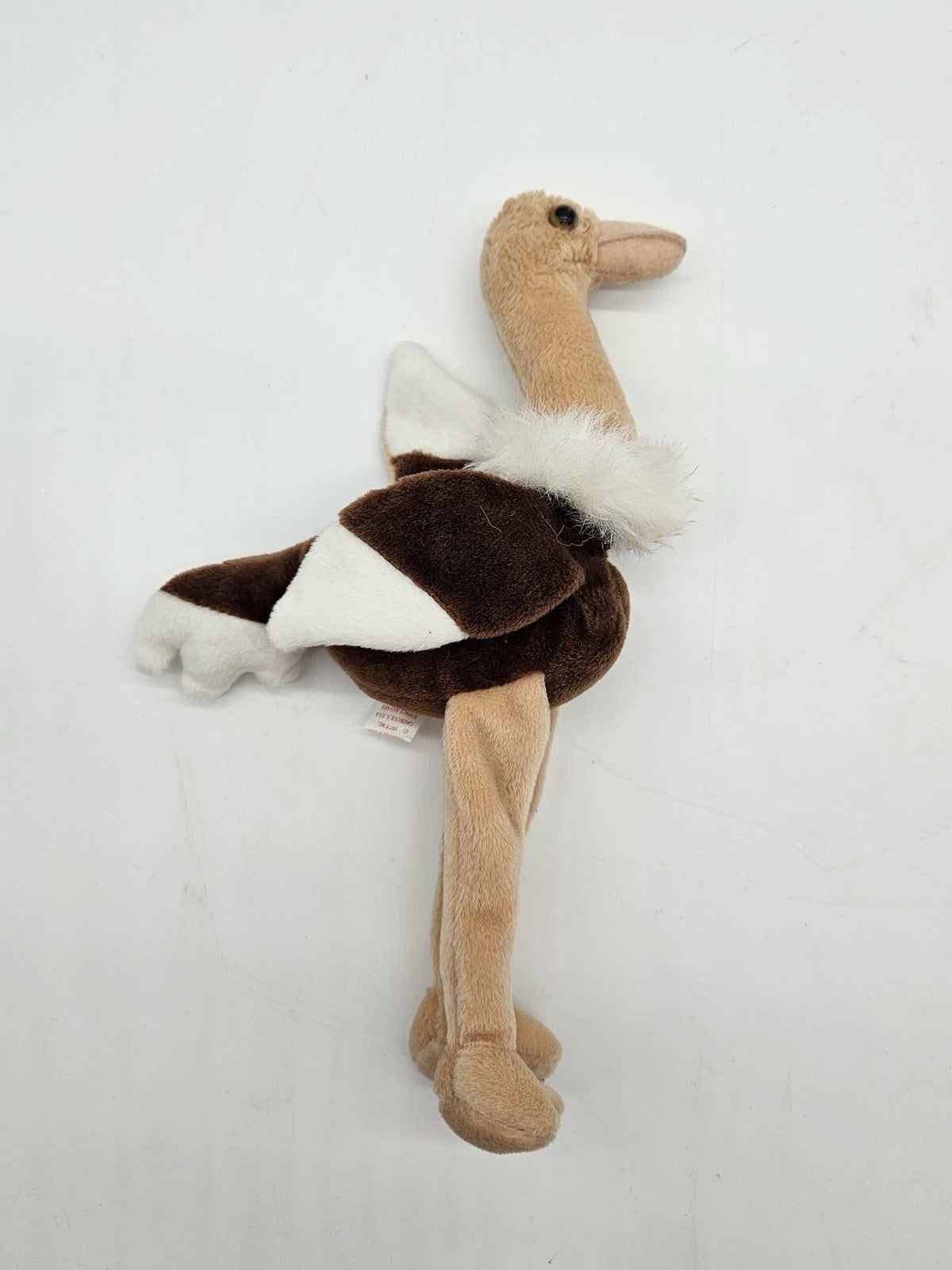 Ty * Beanie Babies ~ 'Stretch' the Ostrich * 1997 * NO Hang Tag * Well Worn Tag