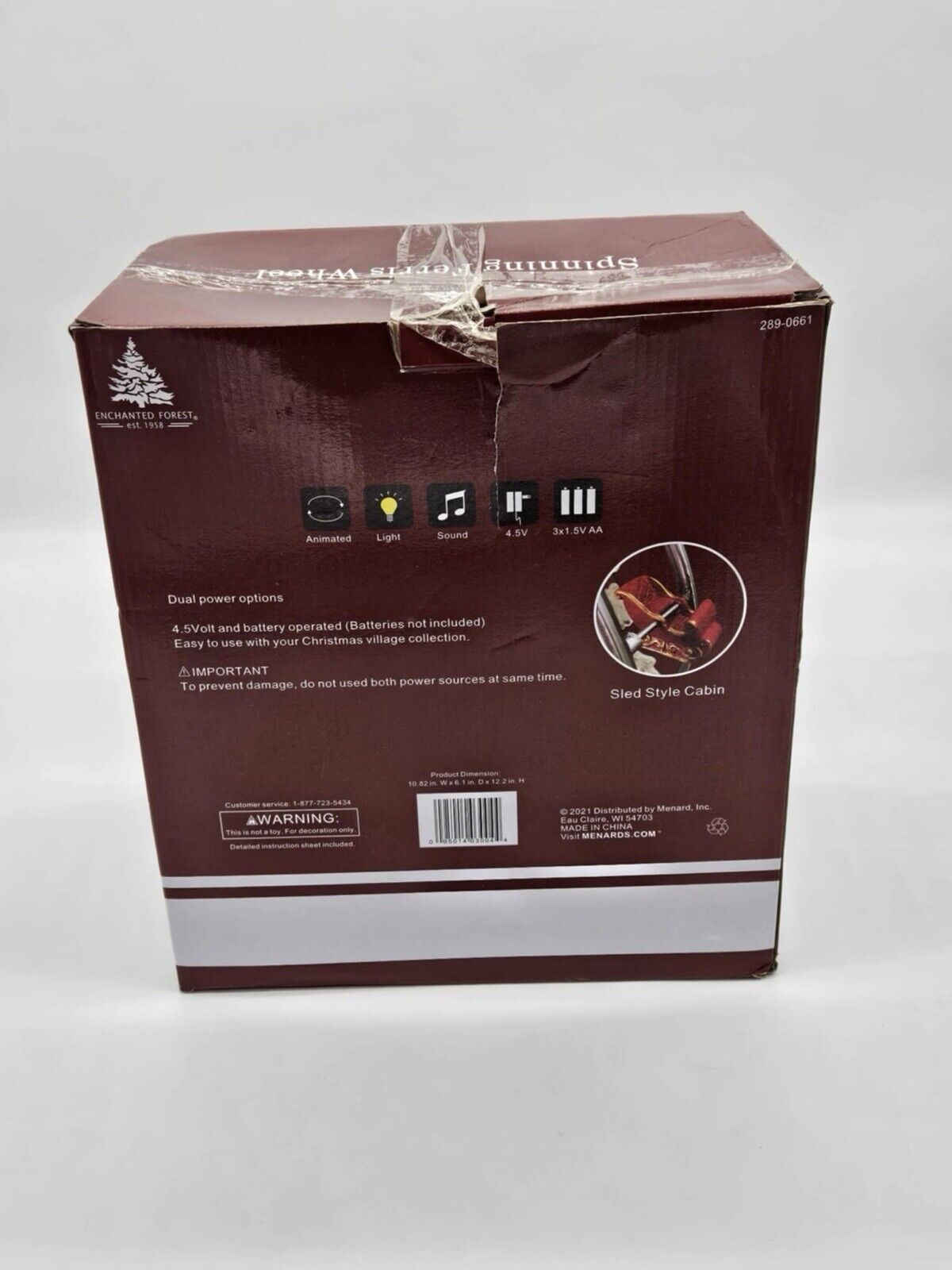 Christmas Enchanted Forest Santa Ferris Wheel Village Light-Up Carnival Ride