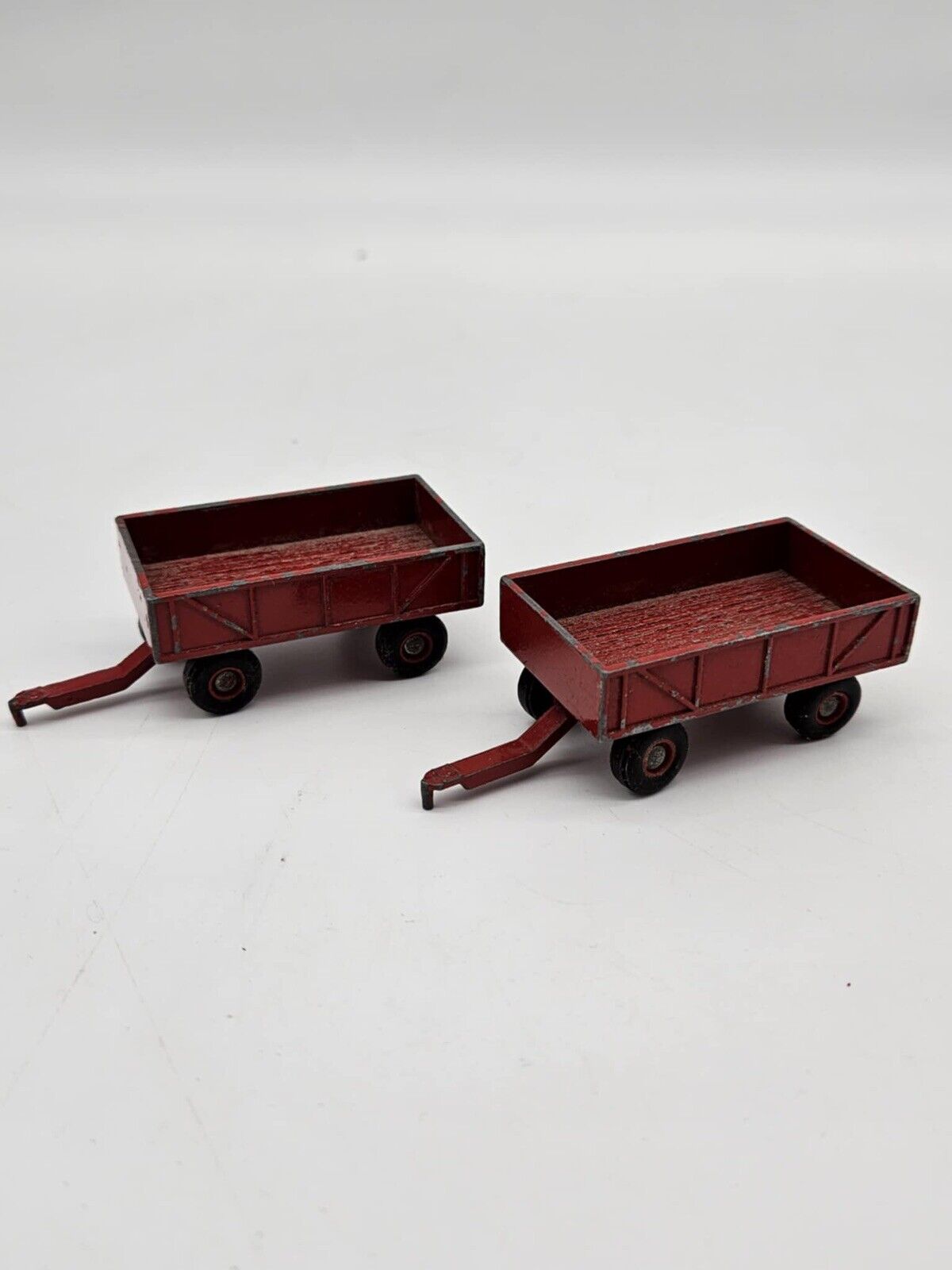 Vintage ERTL Wagon Trailer Hay Barge Farming Manufacturing Diecast 1:64 LOT