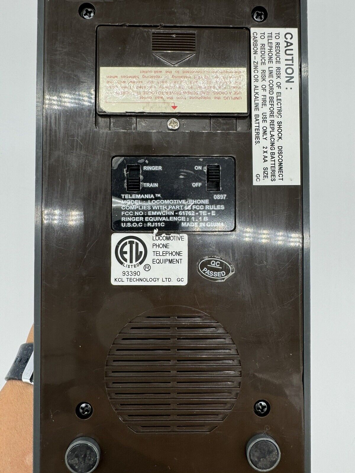 Vintage Collectible Crescent 1925 Train Telephone Novelty Steam Locomotive