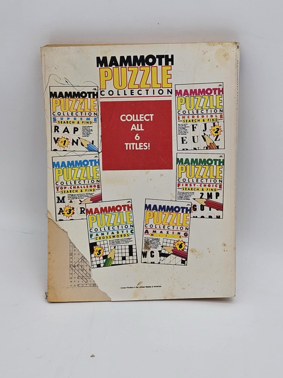 Vintage Mammoth Puzzle Collection Supreme Book of Search & Find