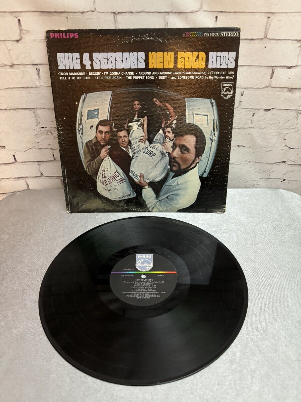 The Four Seasons LP New Gold Hits STEREO 1967 Philips PHS-600-243