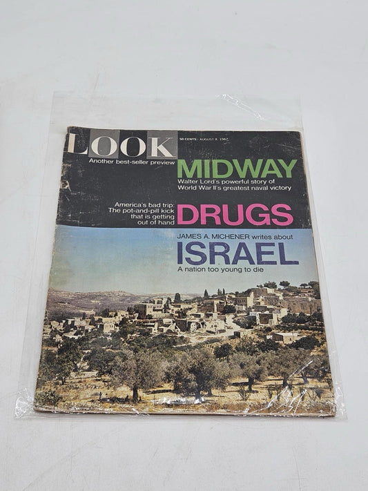 LOOK August 8 1967 ISRAEL JAMES MICHENER GYPSIES DRUGS
