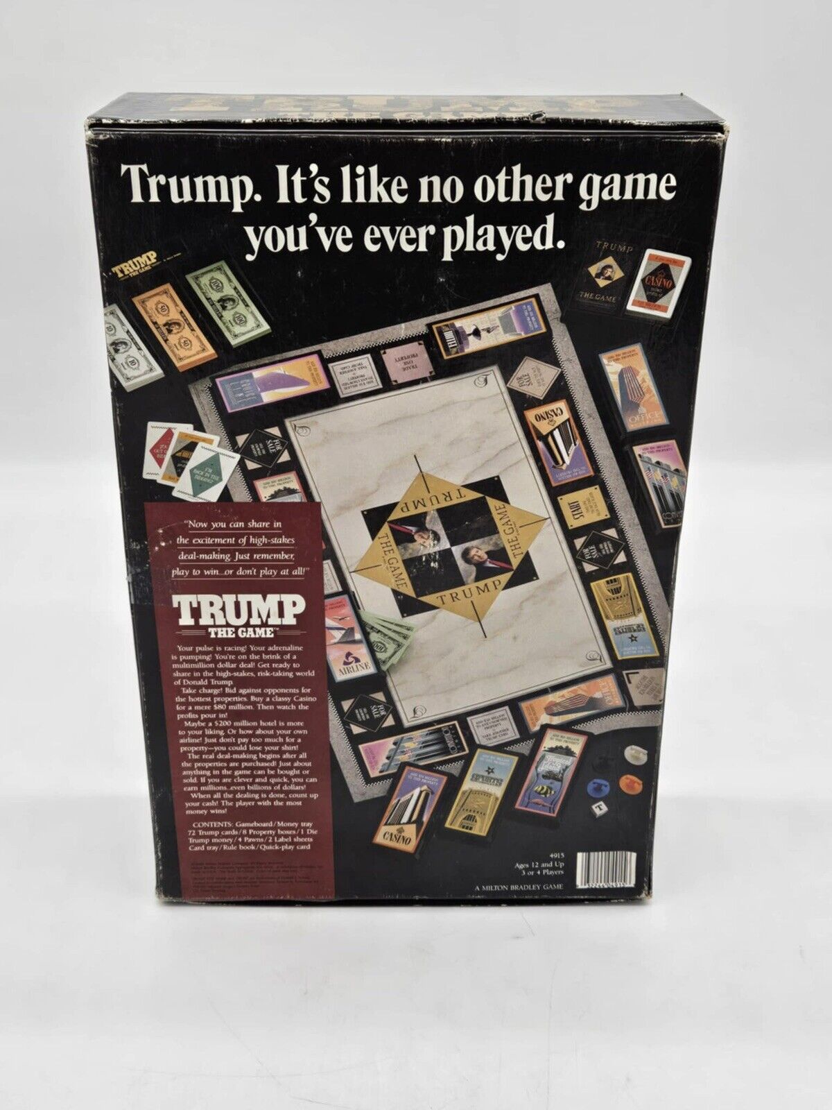Trump: The Game ~ Unpunched 100% Complete ~ 1989 Rare Vintage Board Donald Trump