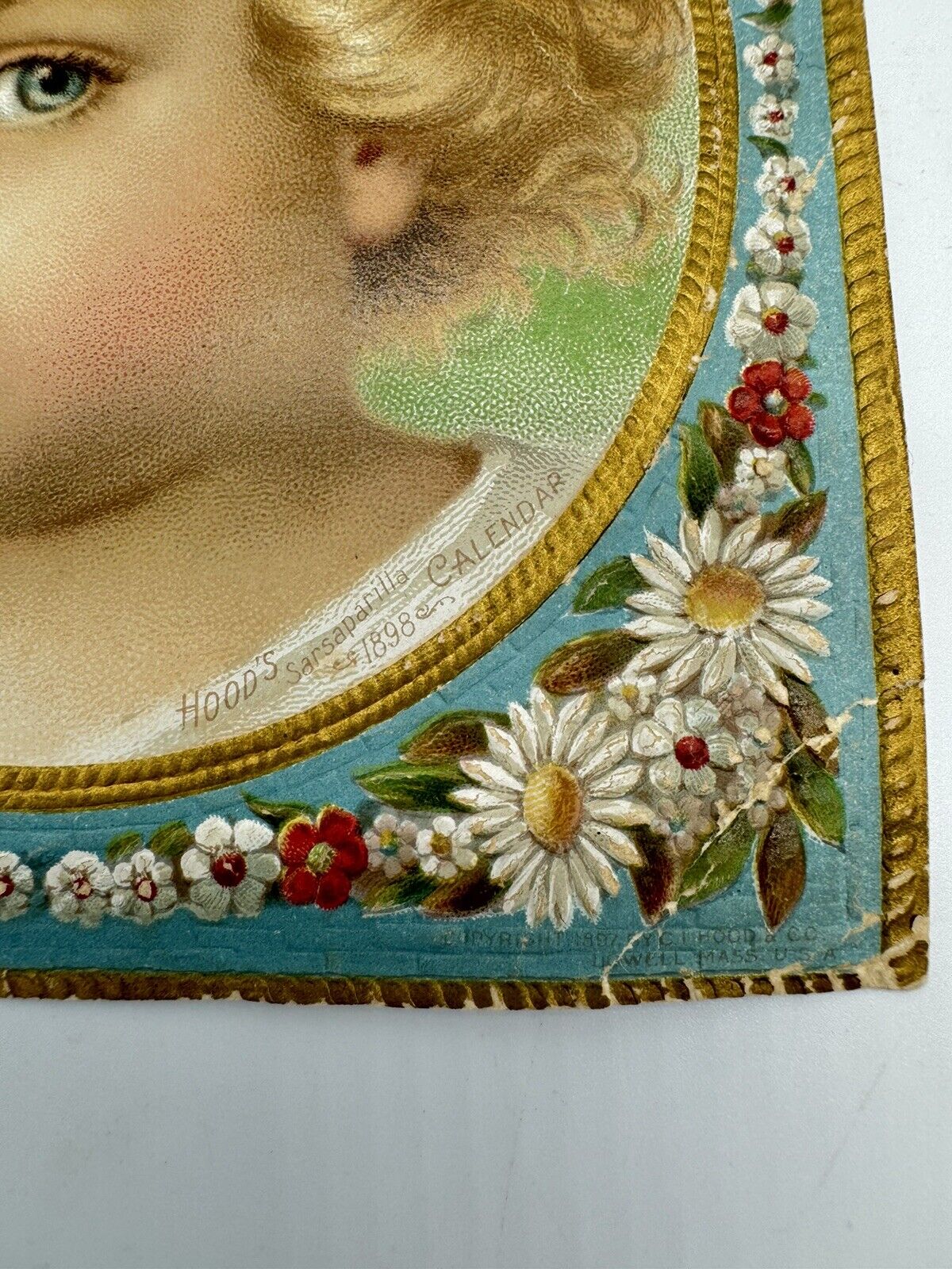 Antique 1898 Hood's Sarsaparilla Advertising Calendar VTG